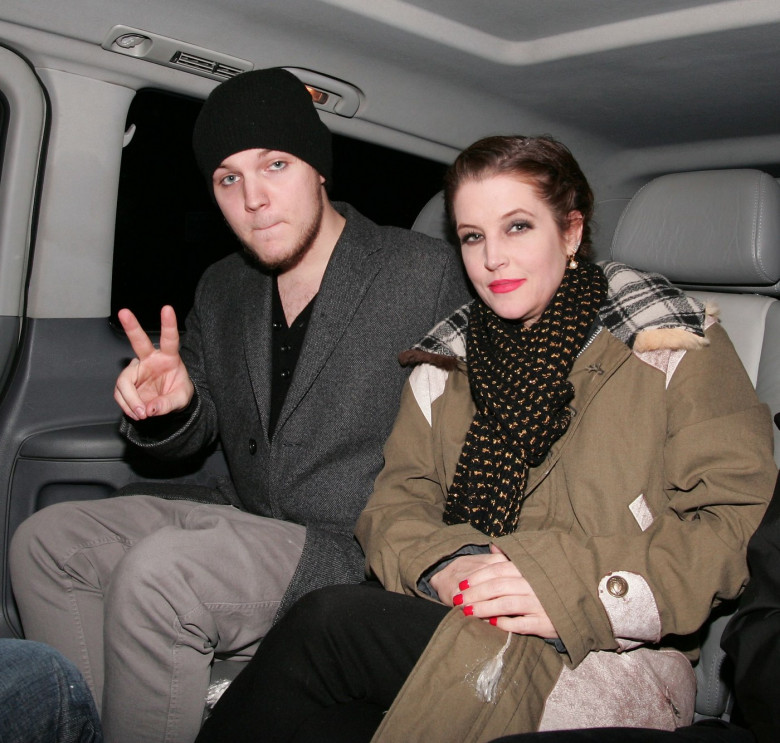 Lisa Marie Presley and Benjamin Presley Keough at Mr. Chow restaurant, London, Britain - 09 Jan 2012