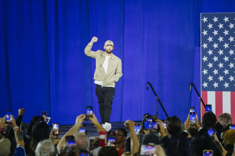 Former US President Barack Obama holds rally in Detroit for Kamala Harris's presidential campaign