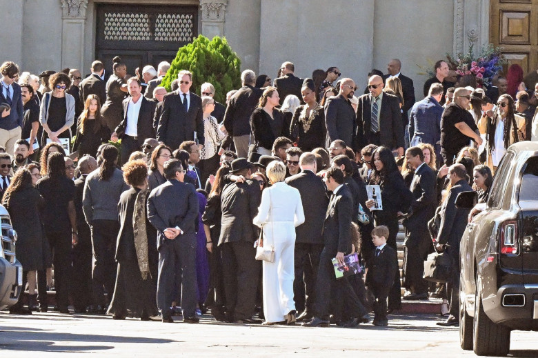 ** PREMIUM EXCLUSIVE **Motown legend Tito Jackson was laid to rest in LA with members of the famous family coming together to celebrate his life.