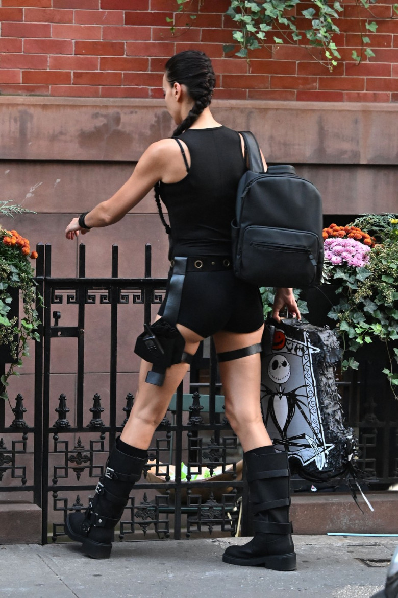 Irina Shayk Holds Hands With A Mystery Man While Trick Or Treating With Anne Hathaway In New York City