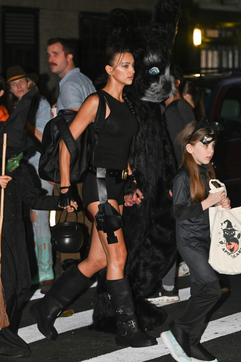 Irina Shayk Holds Hands With A Mystery Man While Trick Or Treating With Anne Hathaway In New York City