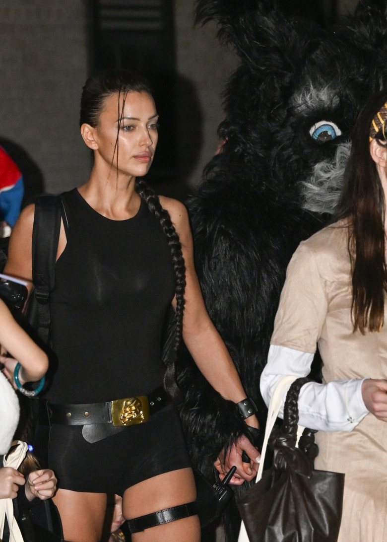 Irina Shayk Holds Hands With A Mystery Man While Trick Or Treating With Anne Hathaway In New York City