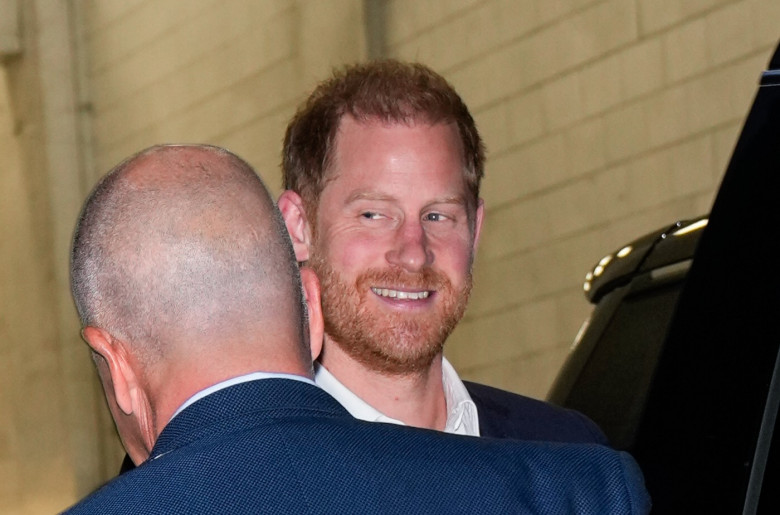 EXCLUSIVE: Prince Harry Spotted Exiting The NY Times DealBook Event in New York City