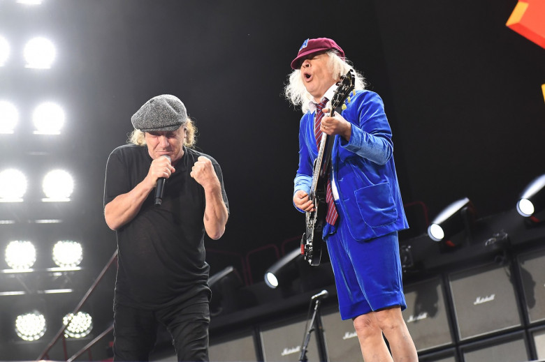 AC/DC performing at Wembley Stadium