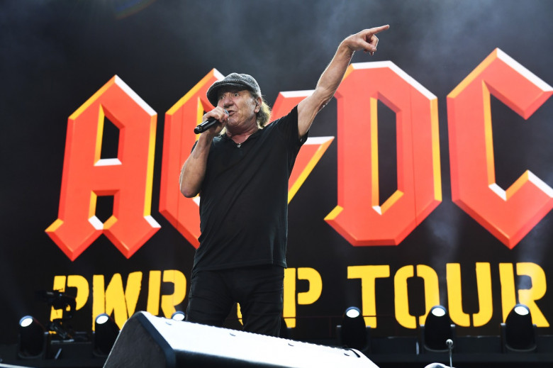 AC/DC performing at Wembley Stadium