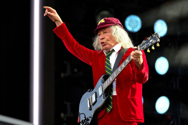 Angus Young von AC/DC live bei einem Konzert der 'Power Up'-Tour auf dem Messegelnde. Hannover, 31.07.2024