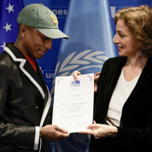 Pharrell Williams, numit de UNESCO ambasador al bunavointei pentru arte, educatie si antreprenoriat