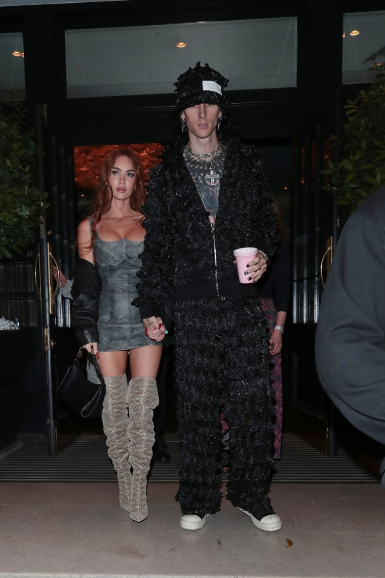 Machine Gun Kelly and Megan Fox  at Bocconcino Restaurant