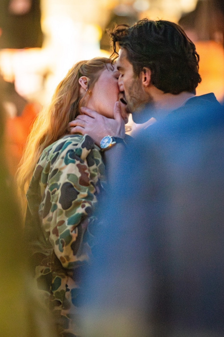 Blake Lively shares an On-Screen Kiss in New Jersey **Images taken on January 12, 2024**