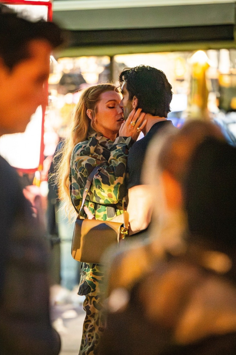 Blake Lively shares an On-Screen Kiss in New Jersey **Images taken on January 12, 2024**