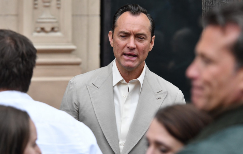 Jude Law gets his star on the Hollywood Walk of Fame on December 12, 2024 in Hollywood, California.