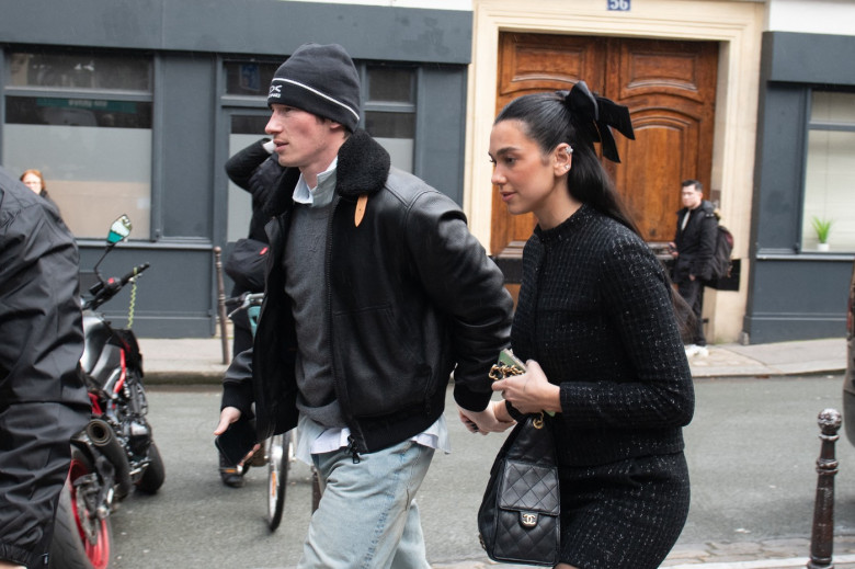 Dua Lipa and Callum Turner Enjoy a Romantic Lunch - Paris