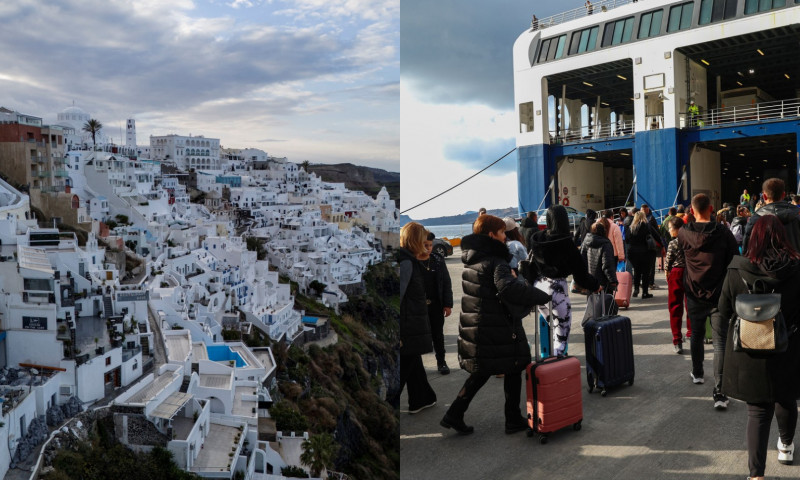 Sute de persoane părăsesc insula Santorini după o serie de seisme. „Totul e închis. Nu munceşte nimeni acum. Întreaga insulă s-a golit”