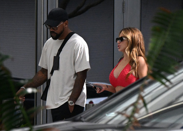 PREMIUM EXCLUSIVE: Larsa Pippen and Marcus Jordan are seen together on Valentine's Day after reports they broke up