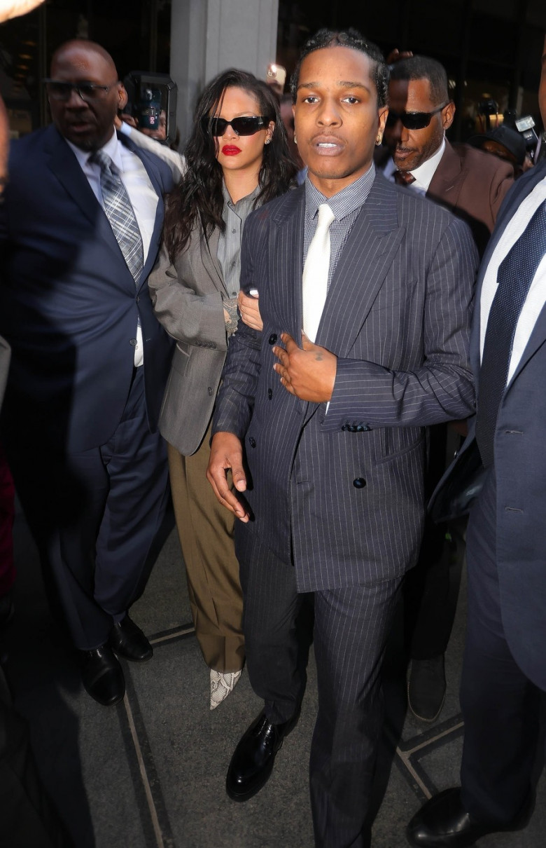 Not Guilty! A$AP Rocky leaves court with Rihanna after being acquitted of all charges!