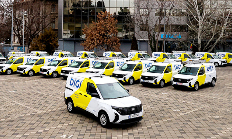 DIGI Romania a achiziționat de la Ford Romania peste 470 de autoutilitare Ford Transit Courier