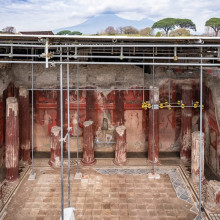 Fresce rare dezgropate în Pompei oferă o perspectivă nouă asupra ritualurilor antice