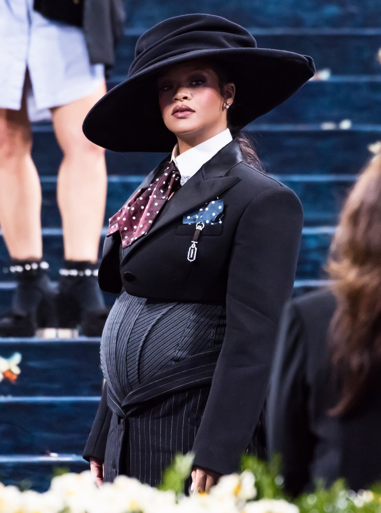 Pregnant Rihanna Debuts Baby Bump on The 2025 Met Gala Celebrating "Superfine: Tailoring Black Style" -  5 May 2025