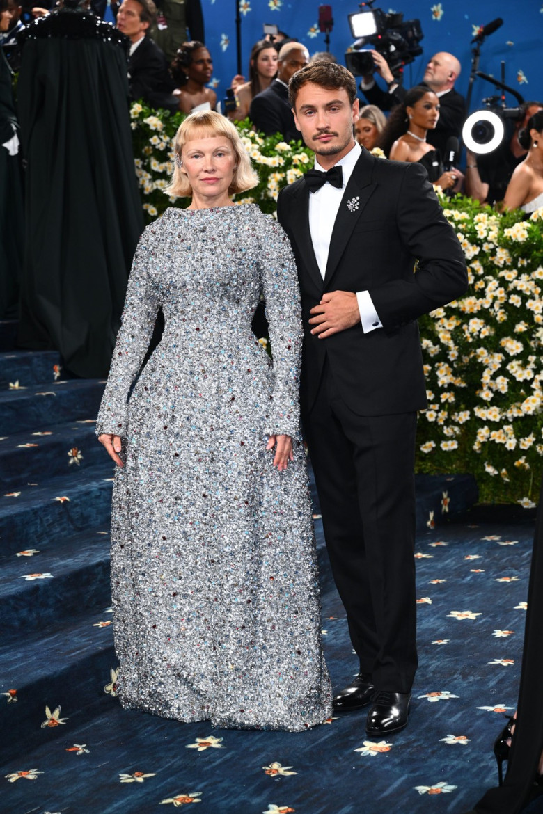 Pamela Anderson and Brandon Thomas Lee attending the Metropolitan Museum of Art Costume Institute Benefit Gala 2025 in New York, USA. Picture date: Monday May 5, 2025.