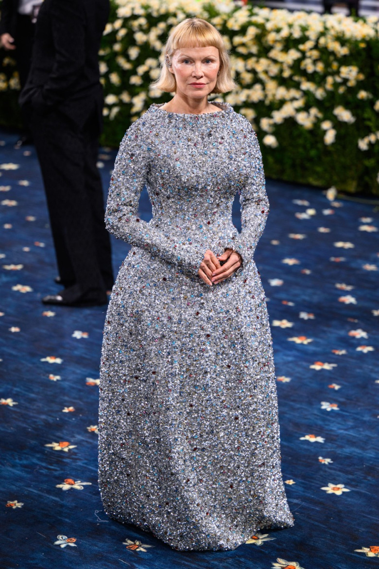 New York, USA. 5 May 2025. Pamela Anderson attending the Metropolitan Museum of Art Costume Institute Benefit Gala 2025. Photo credit should read: Matt Crossick/Alamy Live News