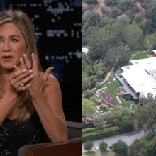 Un bărbat a fost arestat după ce a intrat cu maşina în poarta casei actriţei Jennifer Aniston