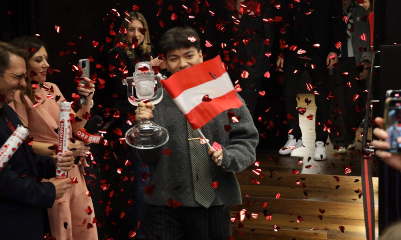Song Contest Sieger 2025 JJ Empfang  in Wien