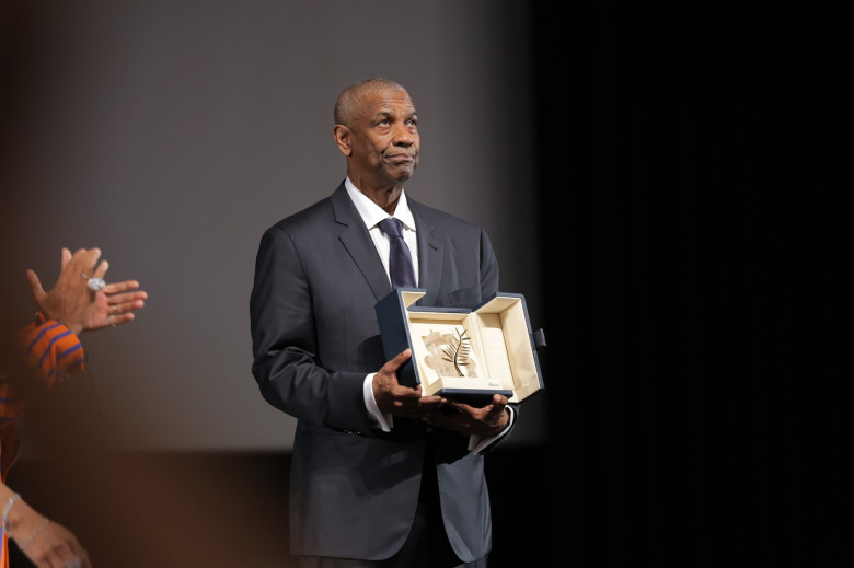 Remise de la Palme d'Or d'Honneur à Denzel Washington lors du 78ème Festival International du Film de Cannes
