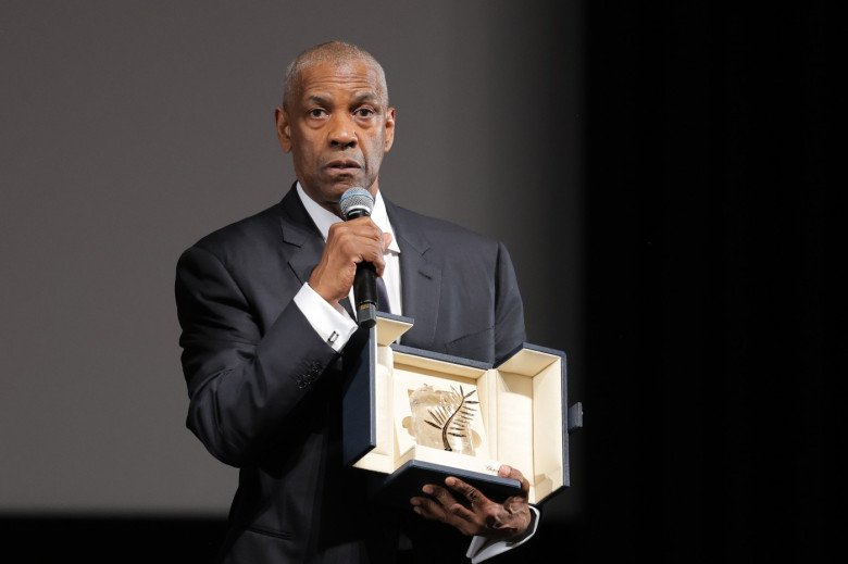 Remise de la Palme d'Or d'Honneur à Denzel Washington lors du 78ème Festival International du Film de Cannes
