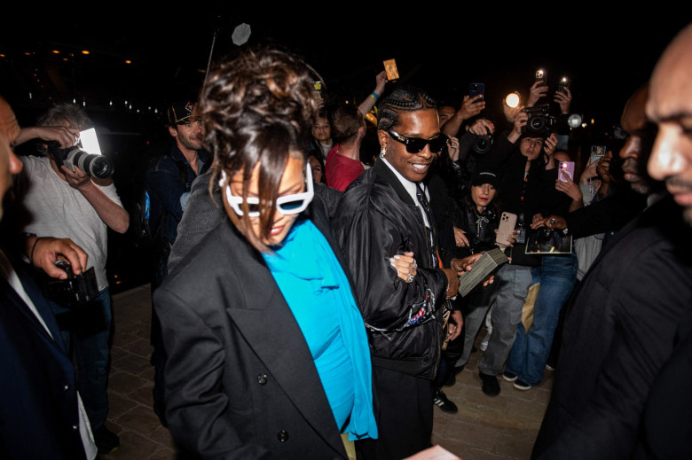 Cannes - Rihanna and Asap Rocky leaving A Party