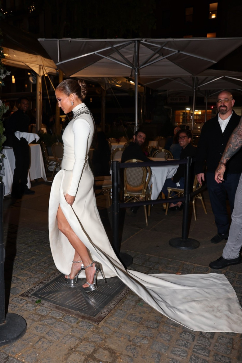 Jennifer Lopez stuns in a second look for the after-party of John Kander in NYC
