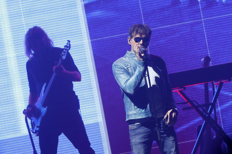Sänger Morten Harket von der norwegischen Band A-ha bei ihrem Konzert in der Lanxess-Arena. Köln, 15.05.2022 NRW Deutsch