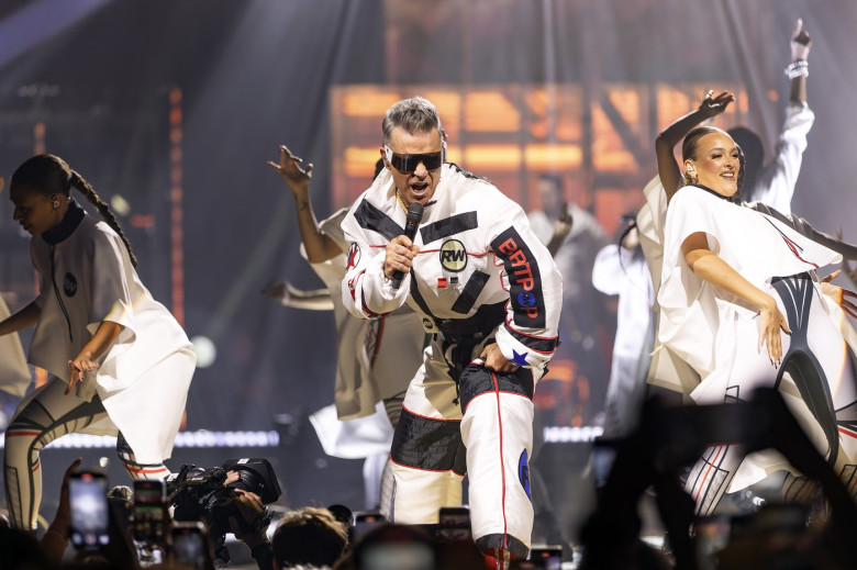 Robbie Williams performs at Co-Op Live