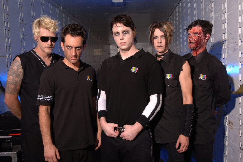 WEST PALM BEACH, FL -SEPTEMBER 20: The son of Cher and Greg Allman, Elijah Blue Allman photographed with his band Deadsy. Deadsy photo session at The Sound Advice Amphitheatre during the Family Values Tour on September 20th, 2006 in West Palm Beach Florid