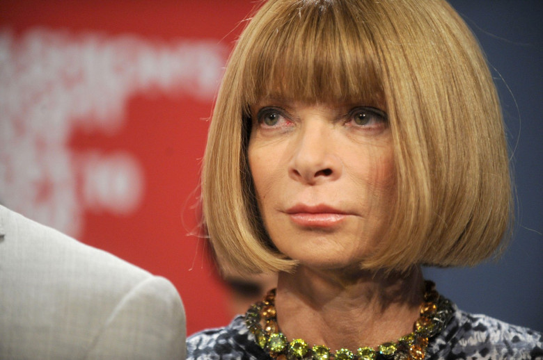 Anna Wintour at the 2010 Fashion's Night Out Kick-Off press conference at City Hall in New York City. August 11, 2010. Credit: Dennis Van Tine/MediaPunch