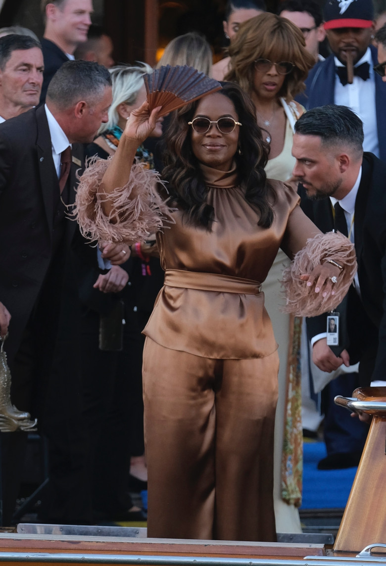 Stars arrive in style for lavish pre-wedding celebration in Venice