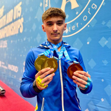 Lucian Cambei, dublu campion european la haltere U17. Un nou record european pentru România