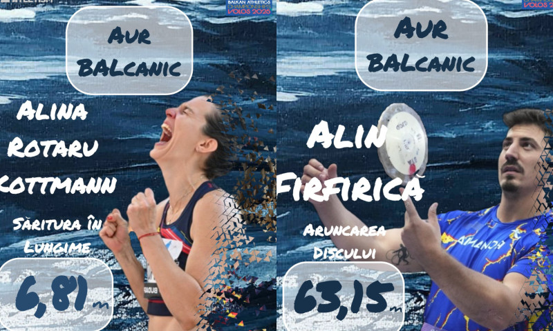 România a obținut 9 medalii, dintre care 4 de aur, la Campionatul Balcanic de Atletism din Grecia
