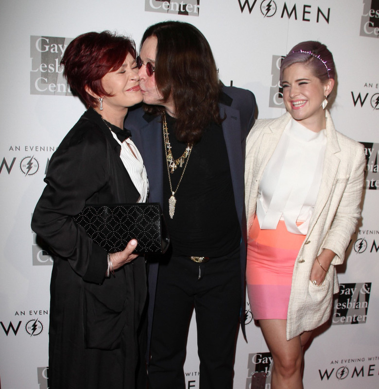 Sharon, Ozzy and Kelly Osbourne on An Evening With Woman 2013.
