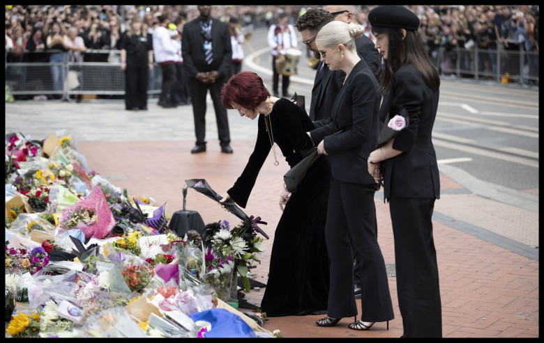 Ozzy Osbourne funeral in Birmingham, UK.