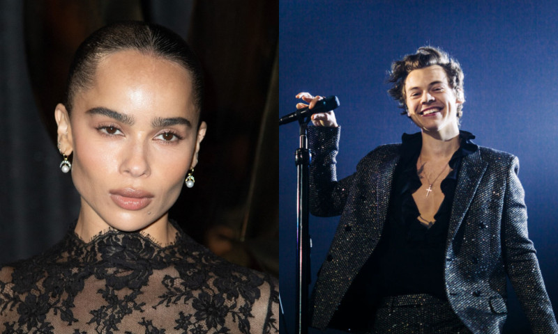 Harry Styles și Zoe Kravitz, surprinși sărutându-se pasional într-un restaurant din Londra