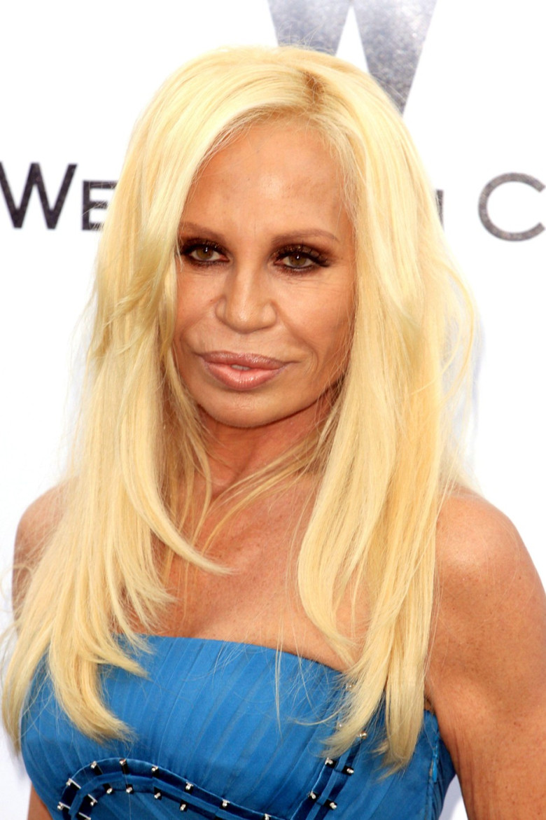 Donatella Versace arriving at the amfAR Cinema Against Aids Gala held at Hotel du Cap in Cap d'Antibes during the 2009 Cannes Film Festival - 21 May 2009