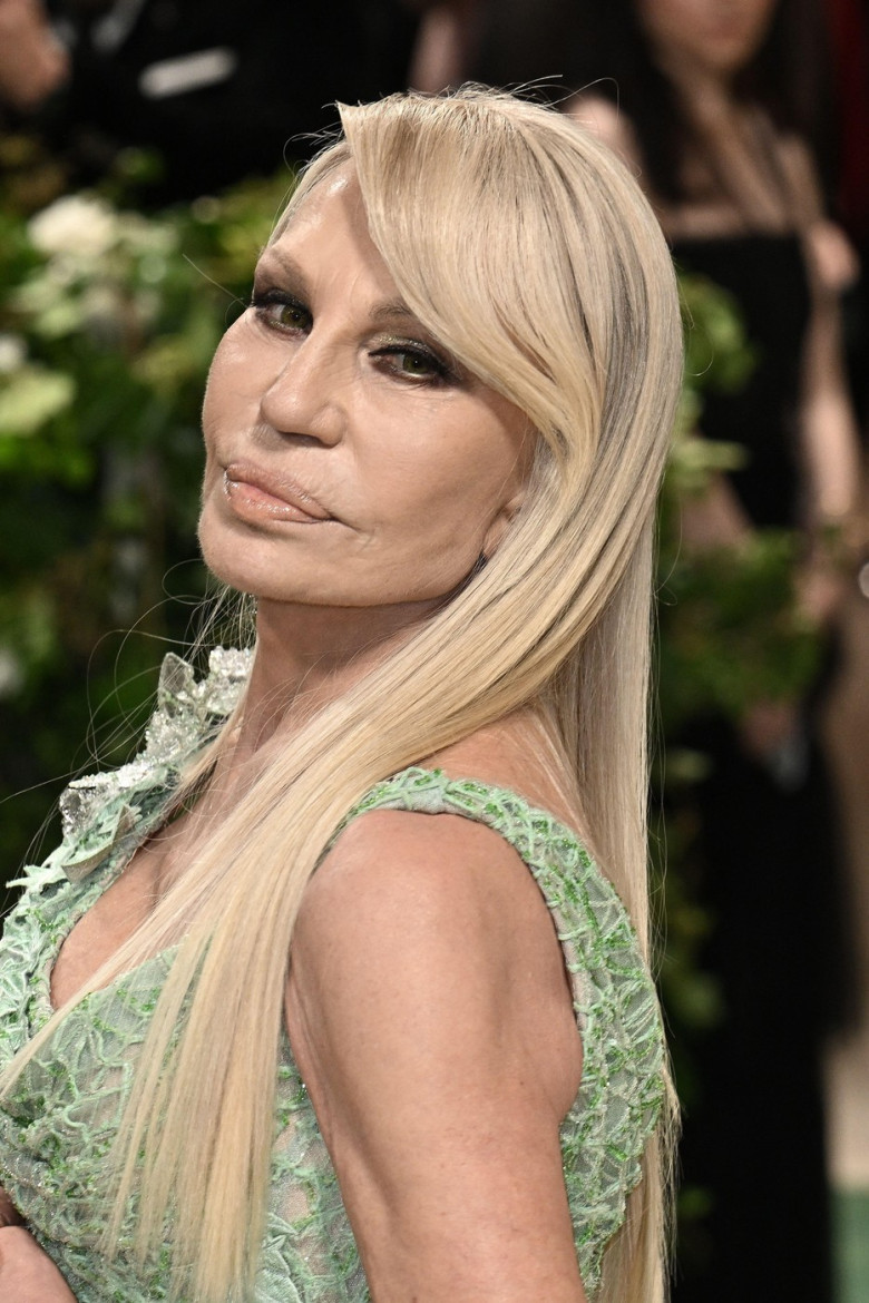 New York, United States. 07th May, 2024. Donatella Versace attends the 2024 Costume Institute Benefit for "Sleeping Beauties: Reawakening Fashion" at The Metropolitan Museum of Art on May 06, 2024 in New York City, USA. Photo by DNphotography/ABACAPRESS.C