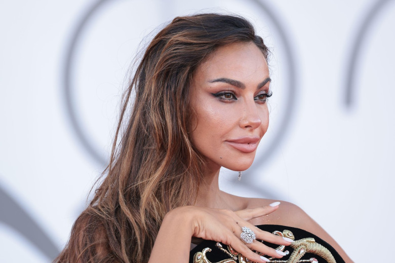 VENICE, ITALY - SEPTEMBER 01: Madalina Diana Ghenea attends "The Smashing Machine" red carpet during the 82nd Venice Film Festival