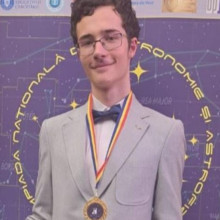 Un tânăr din Botoșani a pus România pe harta astronomiei mondiale. Matei Butnaru a obținut medalia de aur la competiția internațională de astronomie și astrofizică