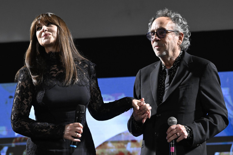 Event: (id=133414) 71E#176; Taormina Film Festival; Premiazioni Serata Finale. Location: Me Taormina.. People: Bellucci Monica, Burton Tim.