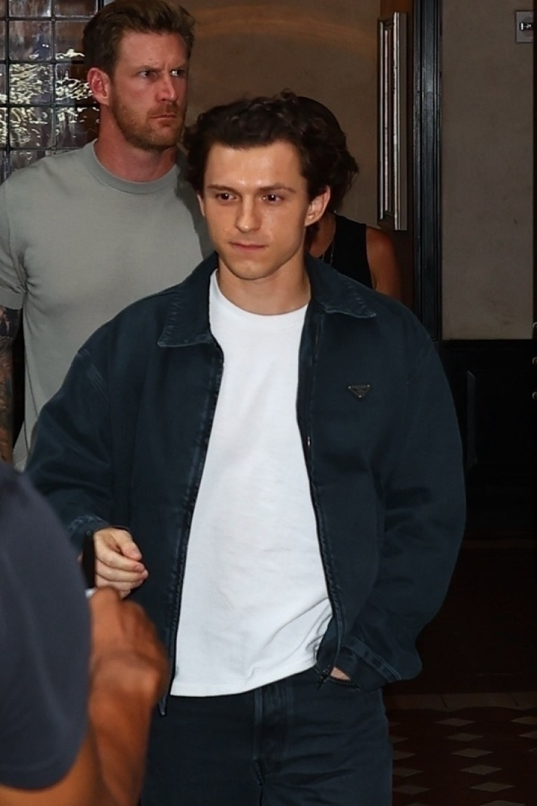 Tom Holland steps out to attend Private Prada event this afternoon in New York