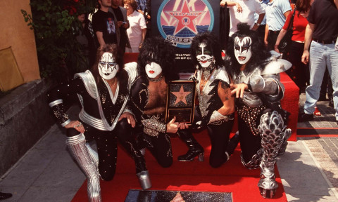 KISSAmerican Rock GroupUnveiling their Star on the Hollywood Walk of FameBandphoto Agency PhotoB55 063704   10.08.1999