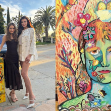 Fiica Monicăi Gabor și-a vândut primul tablou, realizat la 8 ani. Irina Columbeanu a primit o sumă uriașă de la un colecționar