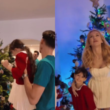 Andreea Bălan a împodobit bradul de Crăciun alături de Victor Cornea și cele două fetițe. „Vă trimitem îmbrățișări cu miros de scorțișoară și sărbătoare!