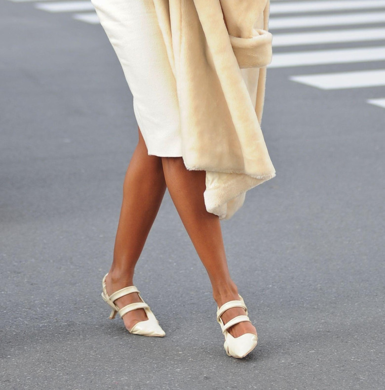 Milan, Madalina Ghenea, a Romanian model and actress, arrives at the courthouse with her mother Costanza to attend the hearing against her stalker, a 45-year-old compatriot.